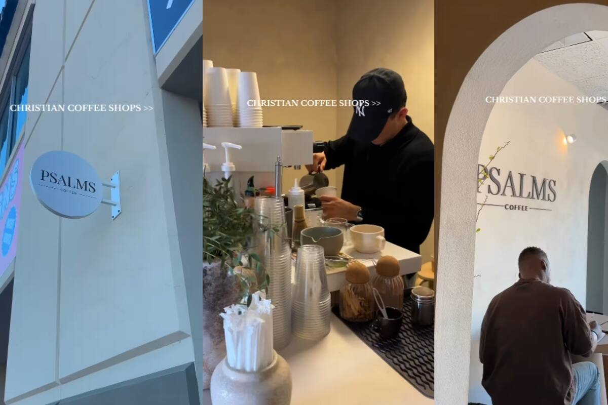 “Salmos y café: la original cafetería cristiana que se volvió viral en redes