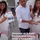“Ni cómo enojarse con ellos.”: Perros de los novios tiran el pastel de boda justo cuando estaban por cortarlo