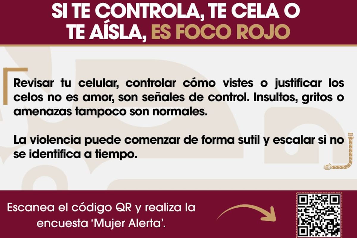 Emite SSPCM señales de alerta en el noviazgo: identificarlas a tiempo puede prevenir la violencia