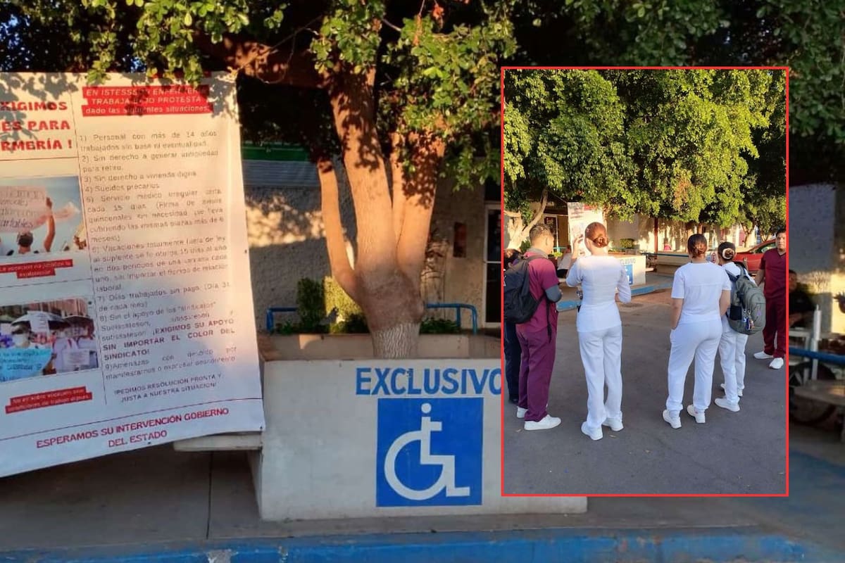 Trabajan bajo protesta enfermeros suplentes del Isssteson; Denuncian supuestas irregularidades laborales