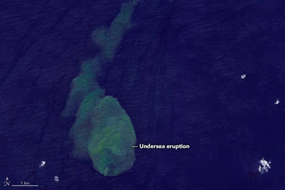 El volcán submarino Kavachi o 'sharkano' hizo erupción