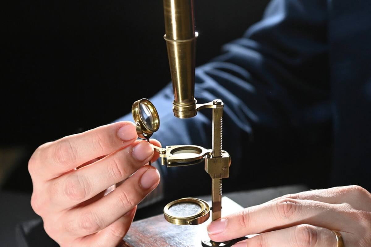 Subastan microscopio que Darwin le regaló a su hijo