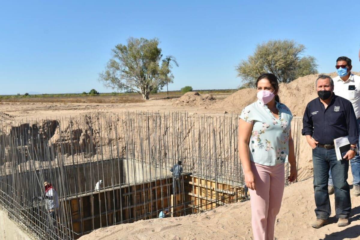 Supervisa alcaldesa avance de la Planta de Tratamiento de Miguel Alemán