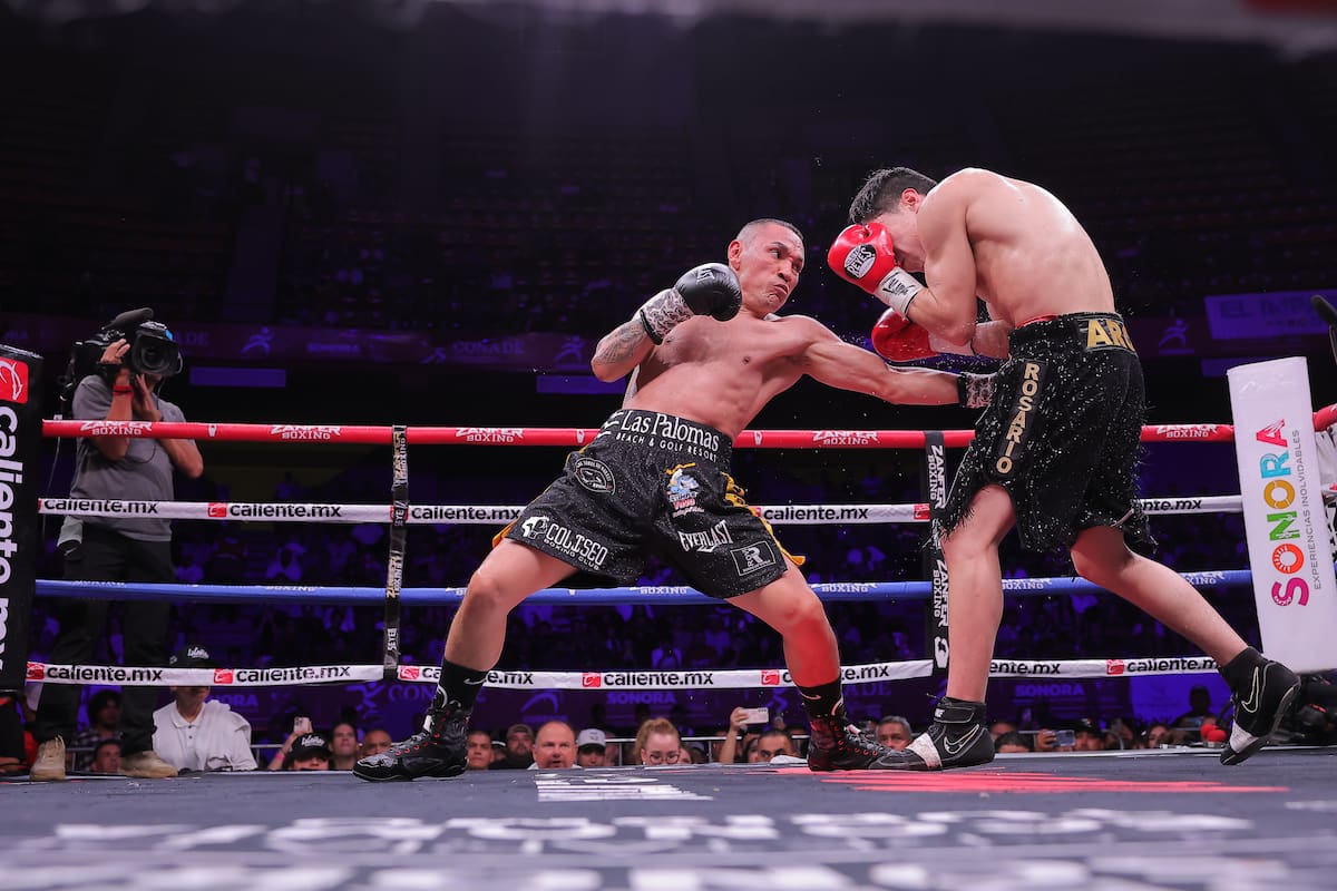 Estrada derribó a Arce en el segundo round con un golpe al estómago. Foto: Eleazar Escobar