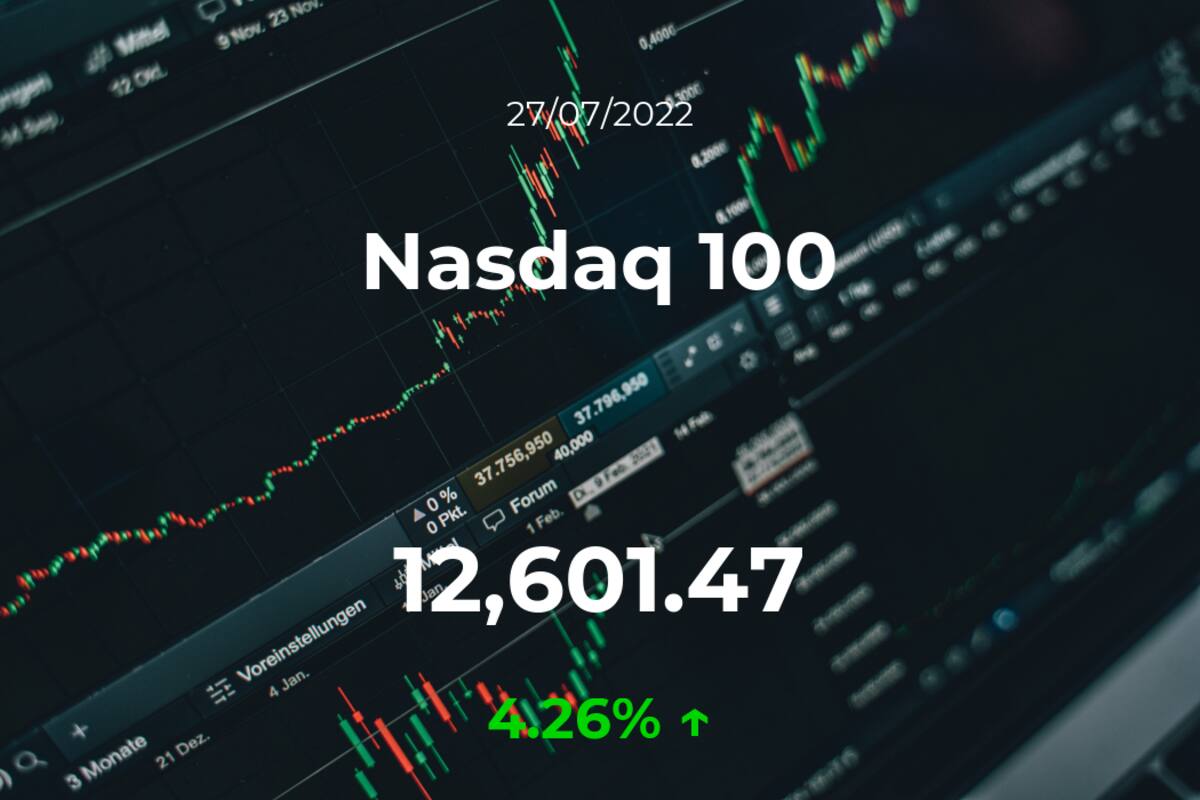 Cotización del Nasdaq 100 del 27 de julio