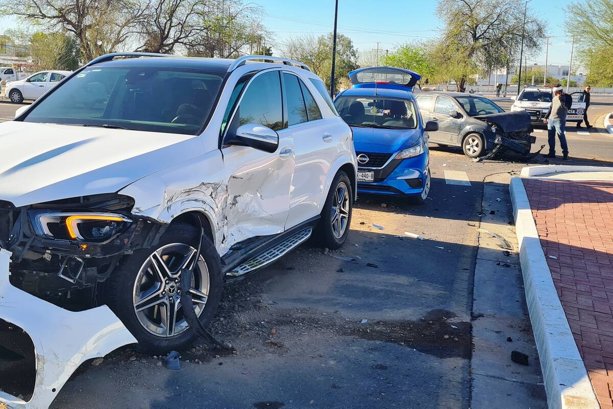 Ocurren cinco accidentes de tráfico en un solo día en Hermosillo