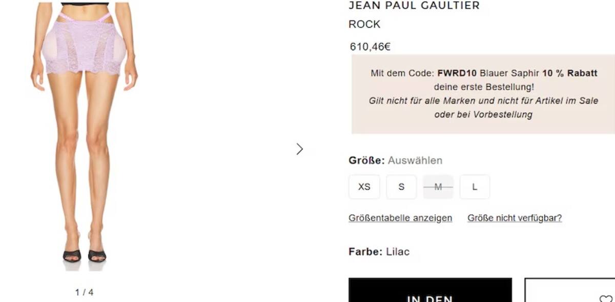 Precio de la falta que usó Cazzu