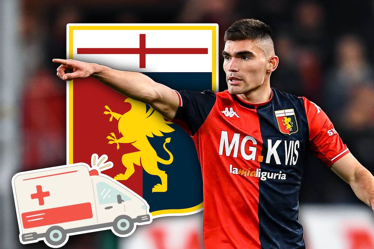 Johan Vásquez salió lesionado en la penúltima jornada de la Serie A