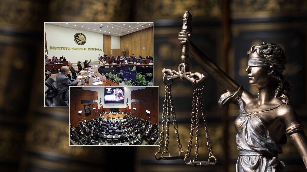 INE publica listas de candidatos para elección judicial. Foto: Especial (Editada en Canva)