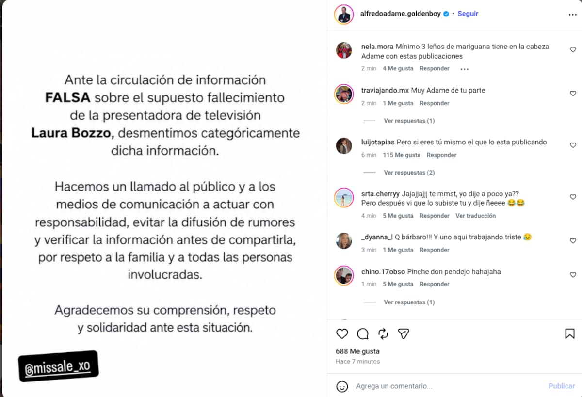Lanzó comunicado afirmando que había caído en fake news.