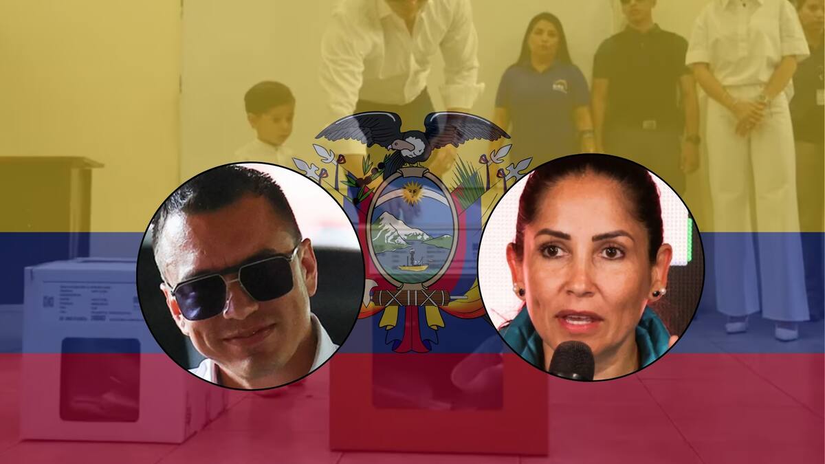 Elecciones presidenciales en Ecuador quedan empatadas y Noboa y González se enfrentarán en segunda vuelta. Foto: Especial (REUTERS | Editada en Canva)