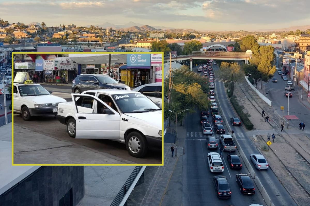 Remueven a taxistas del sitio “Internacional” en Nogales