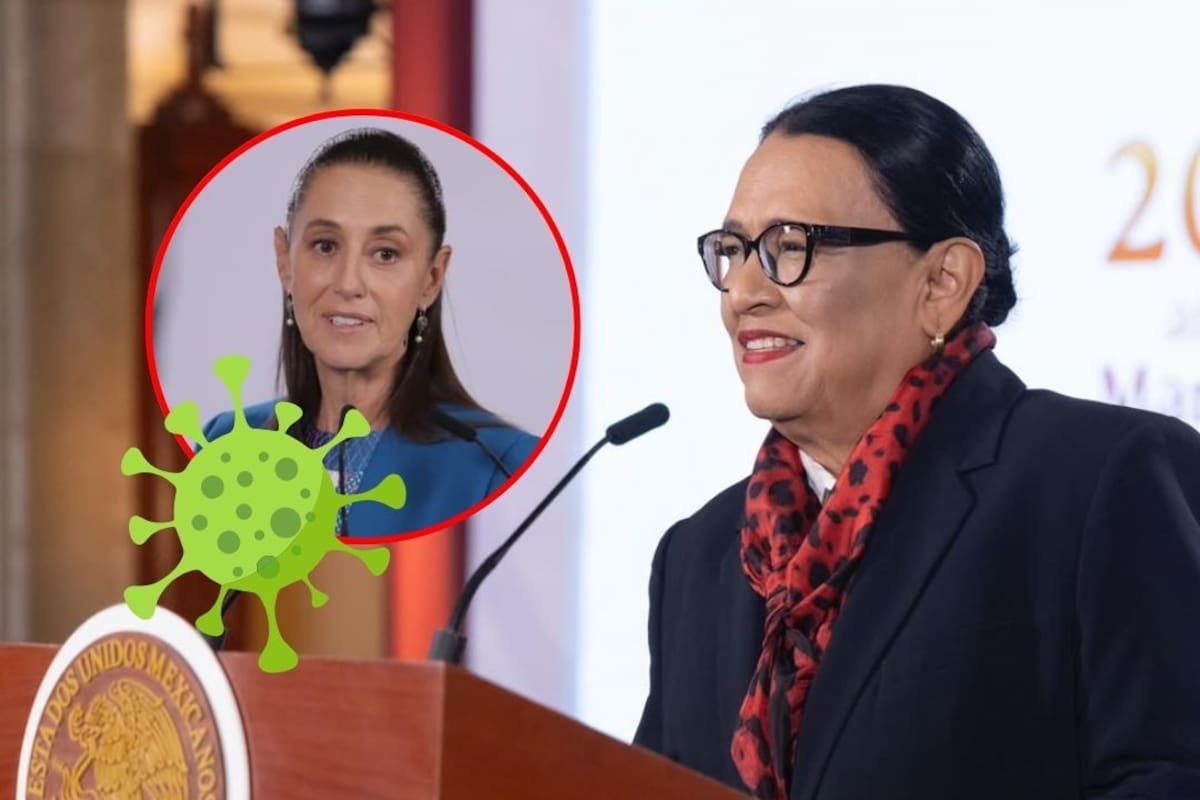 “Es una gripa” contesta Rosa Icela sobre si es Covid-19 la enfermedad de la Presidenta