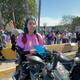 Motociclistas femeninas de Black Thunder apoyan marcha del 8M en Tijuana