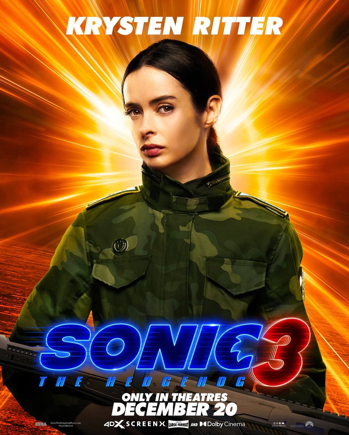 Krysten Ritter en "Sonic 3" / Instagram @krystenritter