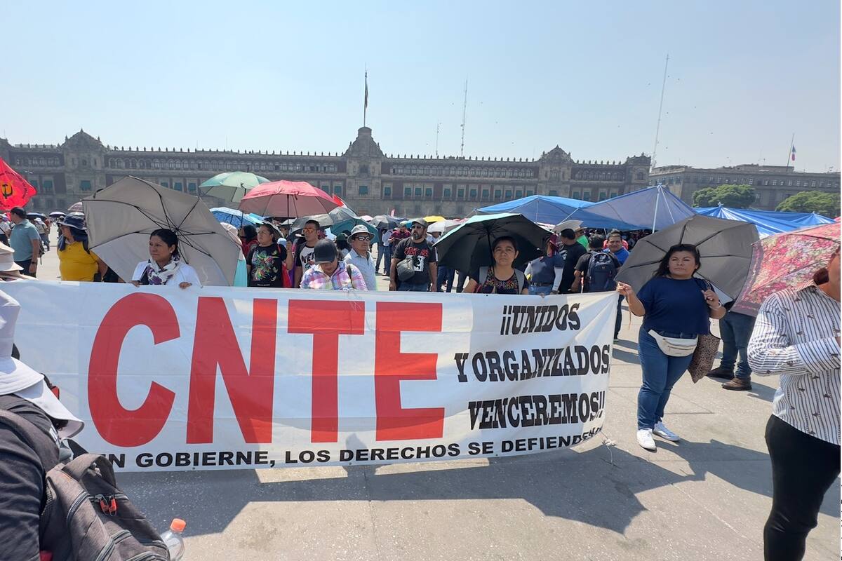 CNTE organiza paro de labores y se reunirá con Claudia Sheinbaum