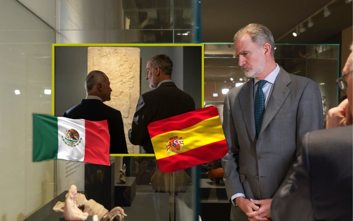 El Rey Felipe VI reconoce abusos en la Conquista de América durante visita a exposición sobre el México indígena en Madrid. | Crédito: X @CasaReal/Especial