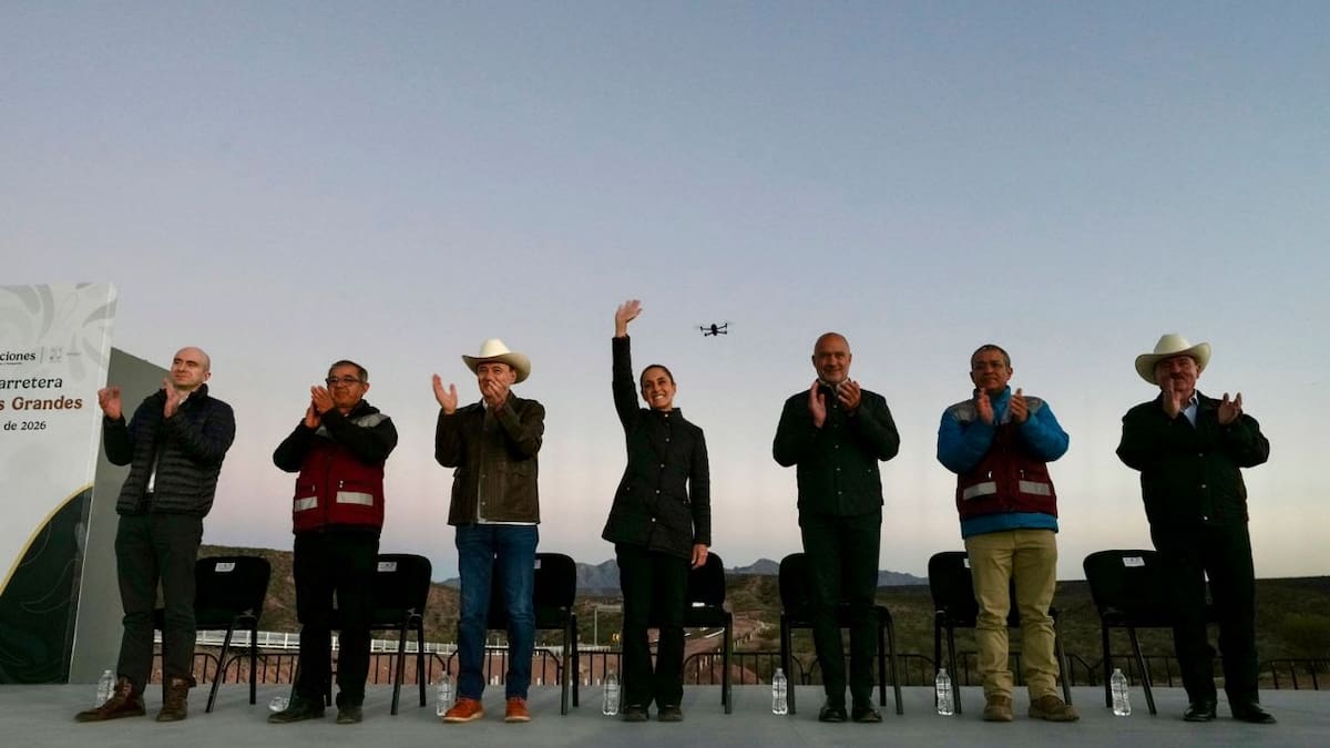 Claudia Sheinbaum y Alfonso Durazo inauguran carretera Bavispe–Nuevo Casas Grandes con una inversión de 1,822 millones de pesos que beneficiará a comunidades de Sonora y Chihuahua