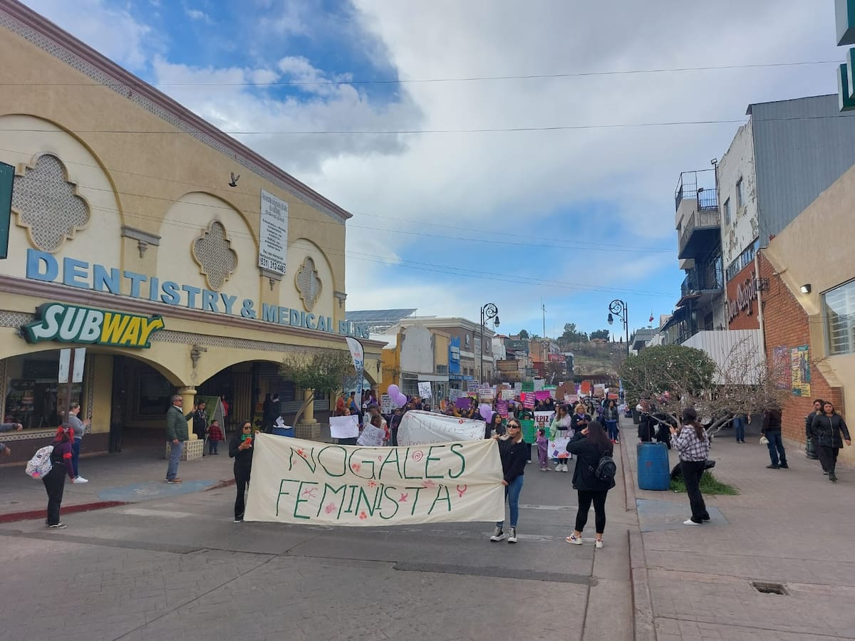 Marcha Feminista en Nogales, Sonora.