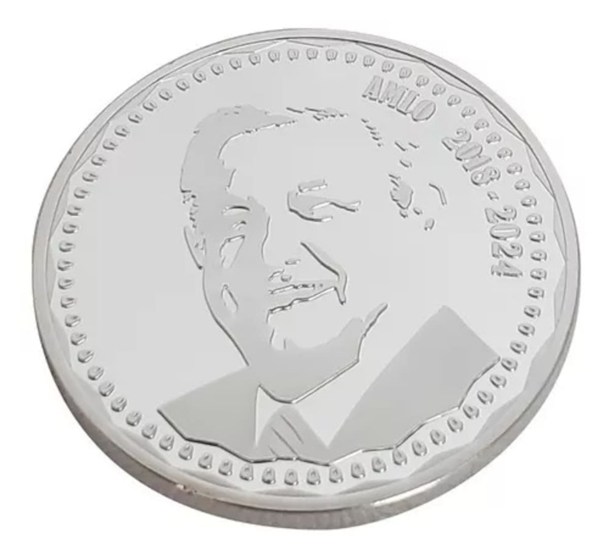 Coleccionistas atentos: Moneda Aniversario AMLO 2018-2021 a la venta en línea, con cápsula protectora y posibilidad de entrega personal en la ciudad de Puebla.