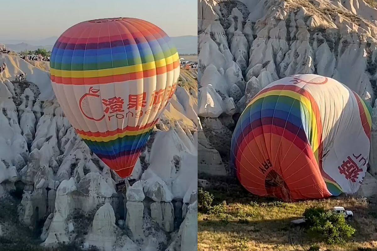 VIDEO: Globo lleno de turistas se estrella en Turquía, ¿es seguro este transporte?