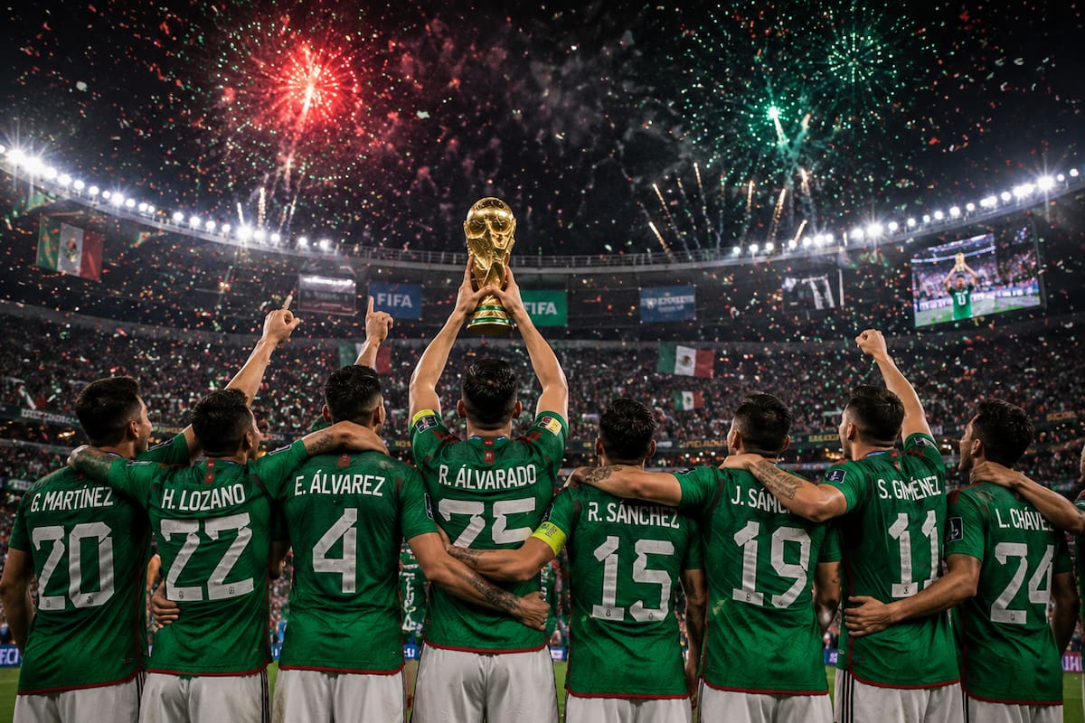 Copa Mundial 2026: Cómo se vería la Selección Mexicana si ganara el Mundial de fútbol según la IA