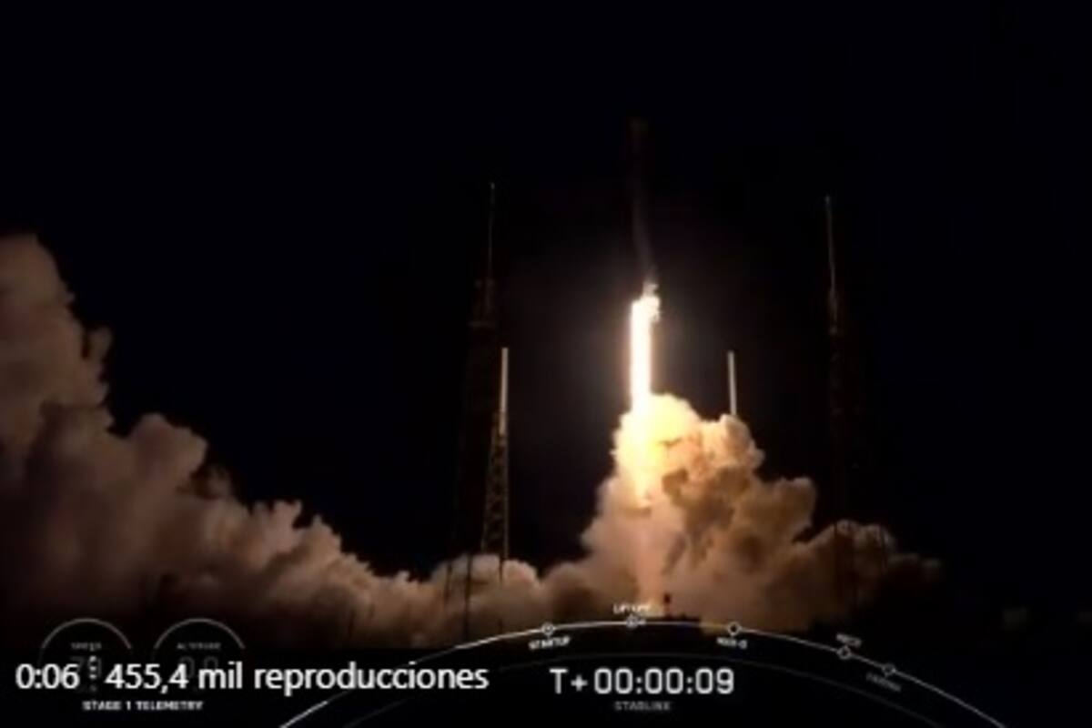 SpaceX lanza un cohete Falcon 9 con 60 nuevos satélites Starlink