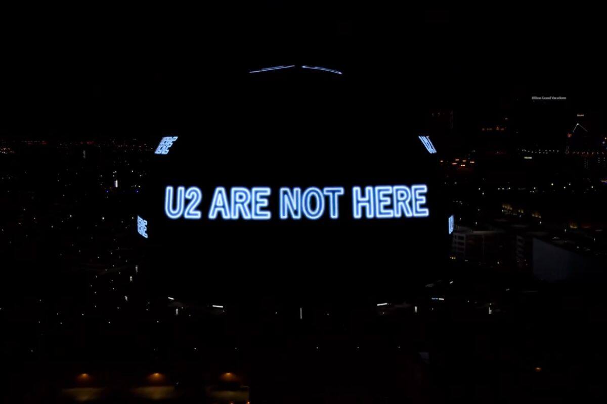U2 Lanza Película de Concierto Inmersivo ‘V-U2’ en Sphere Las Vegas