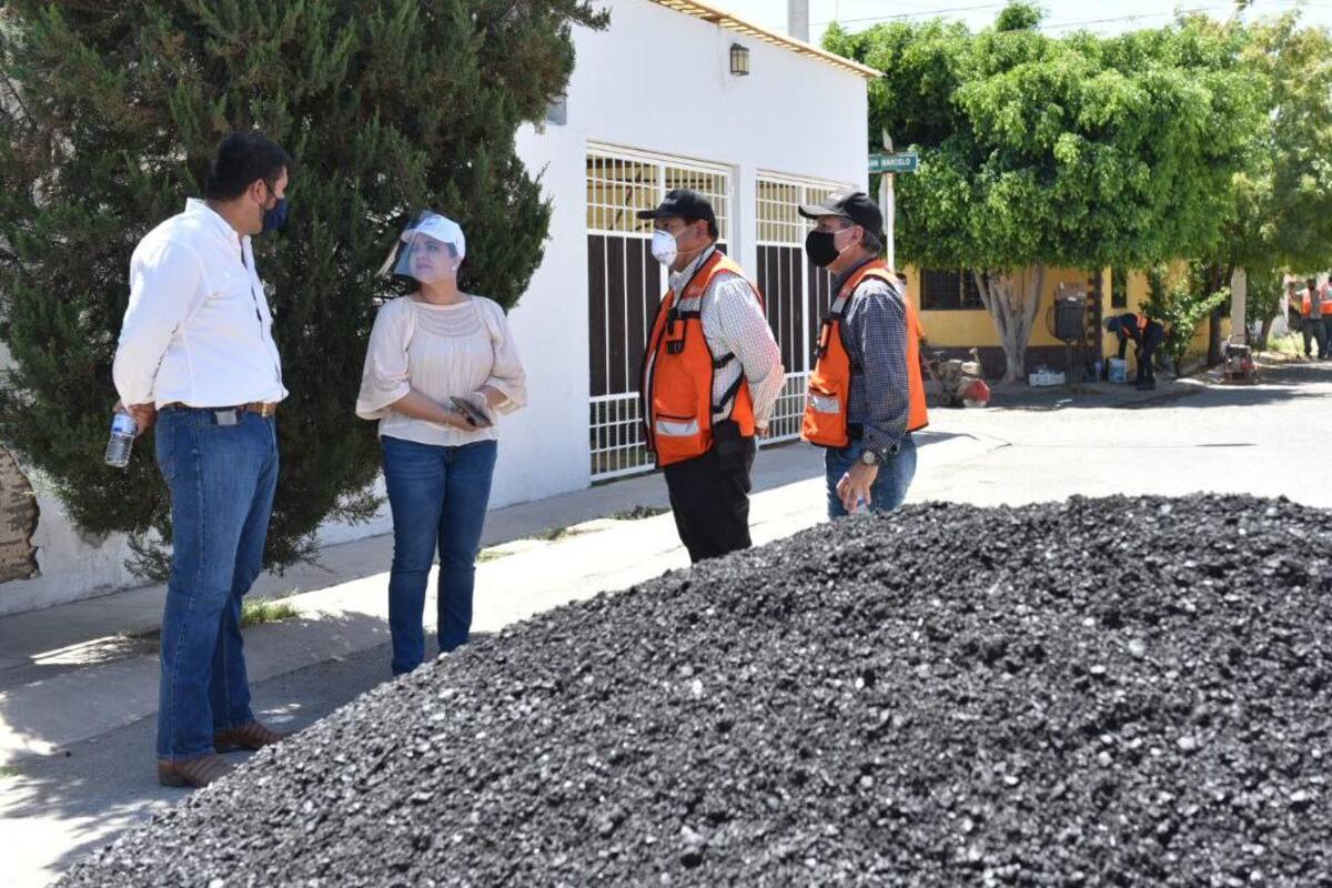 Supervisa alcaldesa rehabilitación de calles