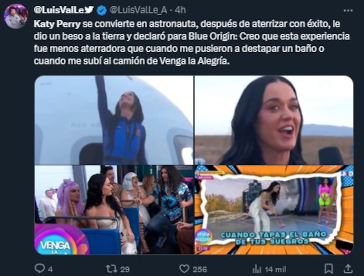 Los mejores memes de Katy Perry en el espacio
