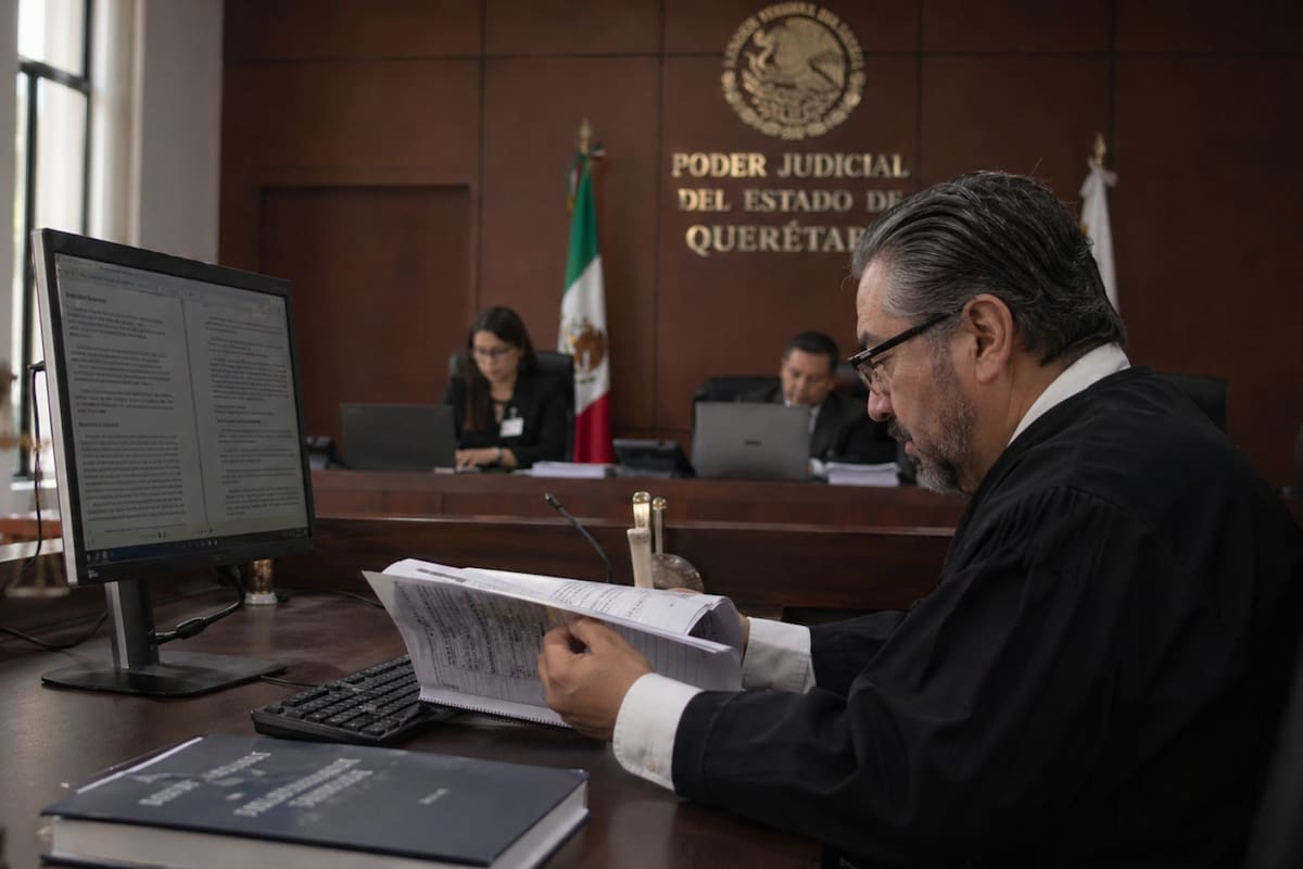Por primera vez en México una inteligencia artificial ayudó a redactar dos sentencias judiciales en Querétaro y el experimento abrió un debate urgente sobre qué tanto puede acelerar la justicia sin poner en manos de una máquina la decisión final de jueces y juezas