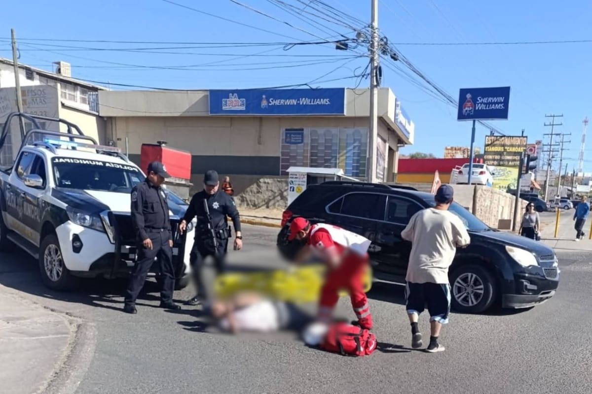 Termina con lesiones de gravedad adulto mayor atropellado por taxista en Nogales