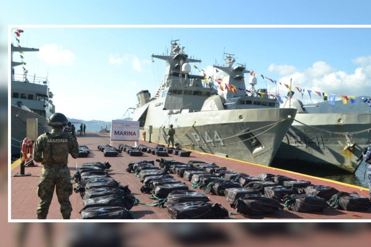 Marina asegura más de 3.3 toneladas de cocaína en operativos marítimos cerca de Acapulco