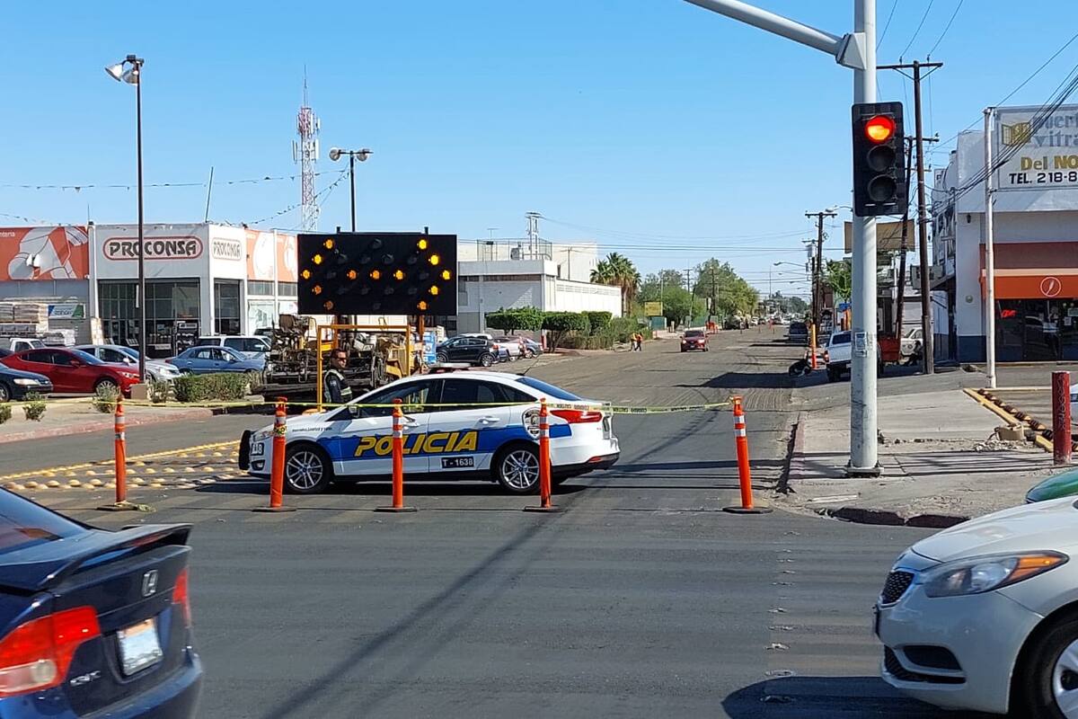 Cierran calle Río Mocorito en Mexicali