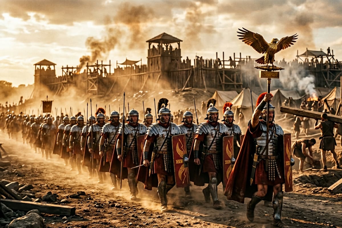 Una legión romana era una ciudad de 5,000 hombres que levantaba su propio campamento fortificado cada noche, producía su comida, fabricaba sus armas y se gobernaba a sí misma en territorio enemigo: así funcionaba la máquina militar más eficiente que existió antes del siglo XX y que ningún ejército posterior logró igualar en autosuficiencia