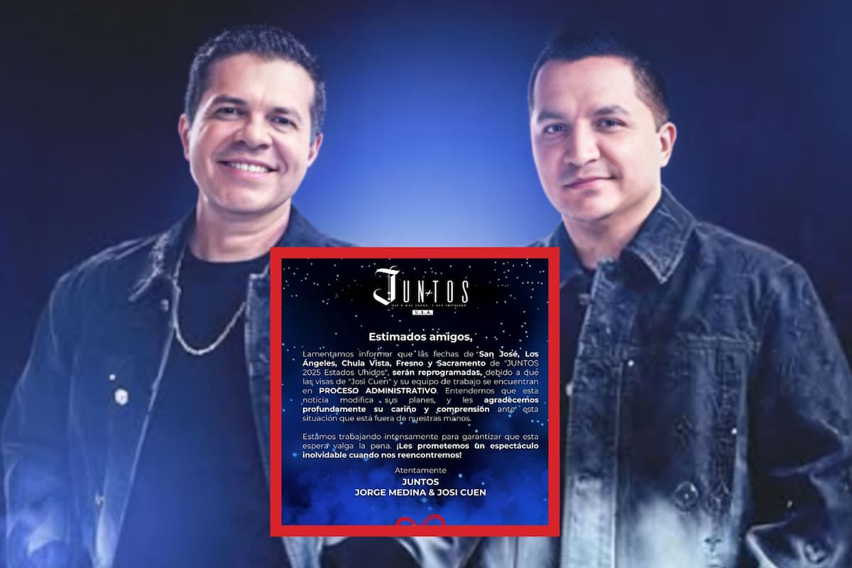Conciertos en EEUU de Jorge Medina y Josi Cuen se reprograman por problemas de visa