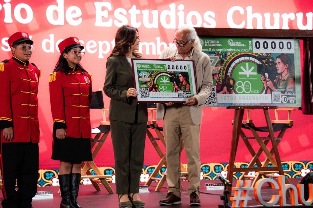 Lotería Nacional emitirá billete conmemorativo por 80 aniversario de Estudios Churubusco Azteca
