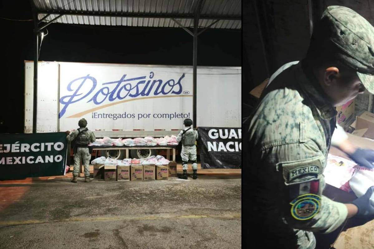 Ejército decomisa narcóticos escondidos en bolsas de detergente