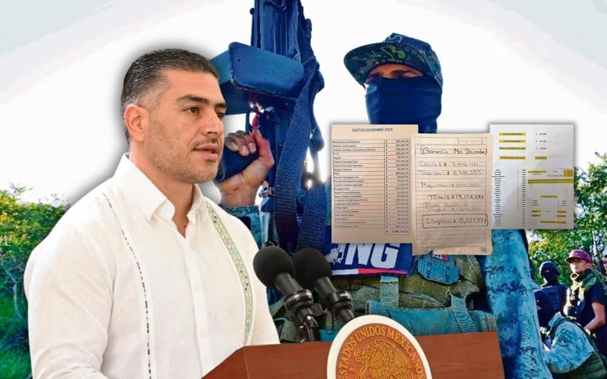 Harfuch confirma investigación por presunta “narconómina” del CJNG revelada por El Universal; descarta políticos bajo indagatoria. | Crédito: El Universal/Presidencia