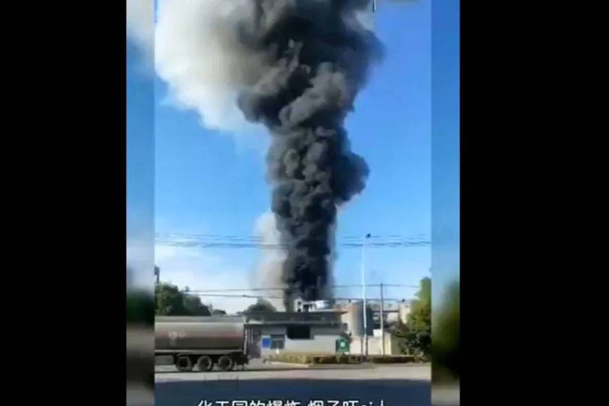 China: Mueren 6 en explosión de fábrica de productos químicos