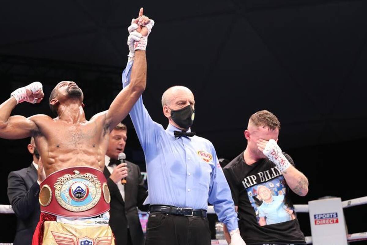 Jamel Herring, posible rival de Óscar Valdez, noquea y retira a Carl Frampton