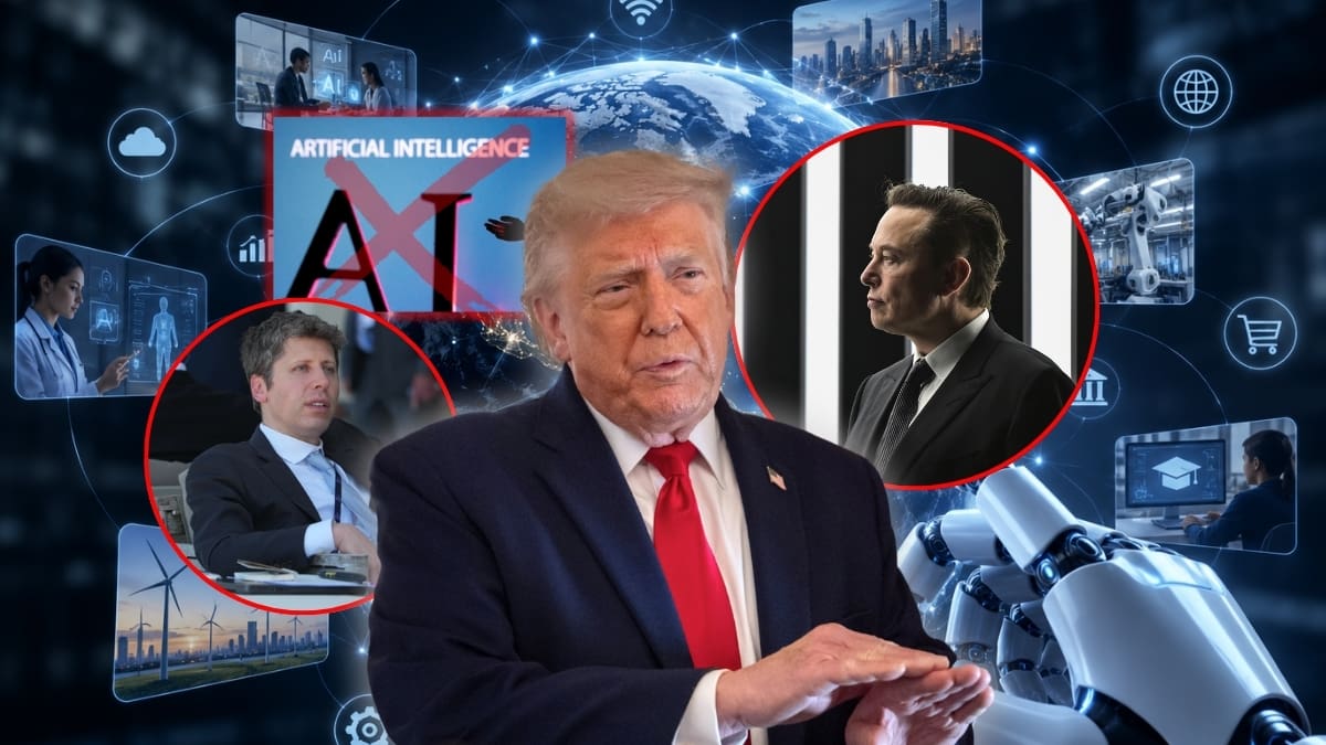 Trump rechaza frenar la inteligencia artificial pese a las advertencias de Anthropic por temor a que EEUU pierda terreno frente a China, mientras Sam Altman y Elon Musk respaldan bajar el ritmo ante riesgos de ciberataques