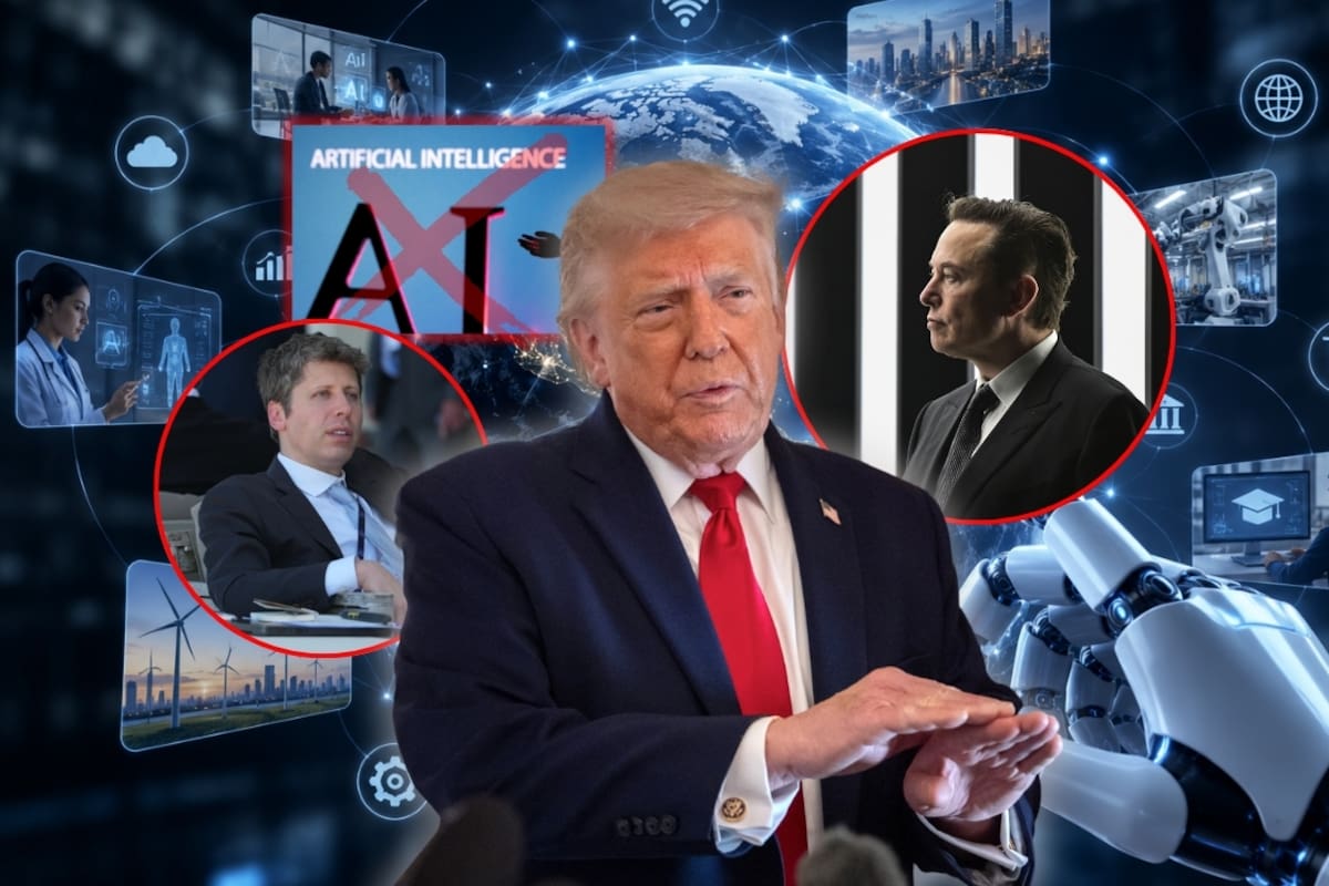 Trump rechaza frenar la inteligencia artificial pese a las advertencias de Anthropic por temor a que EEUU pierda terreno frente a China, mientras Sam Altman y Elon Musk respaldan bajar el ritmo ante riesgos de ciberataques