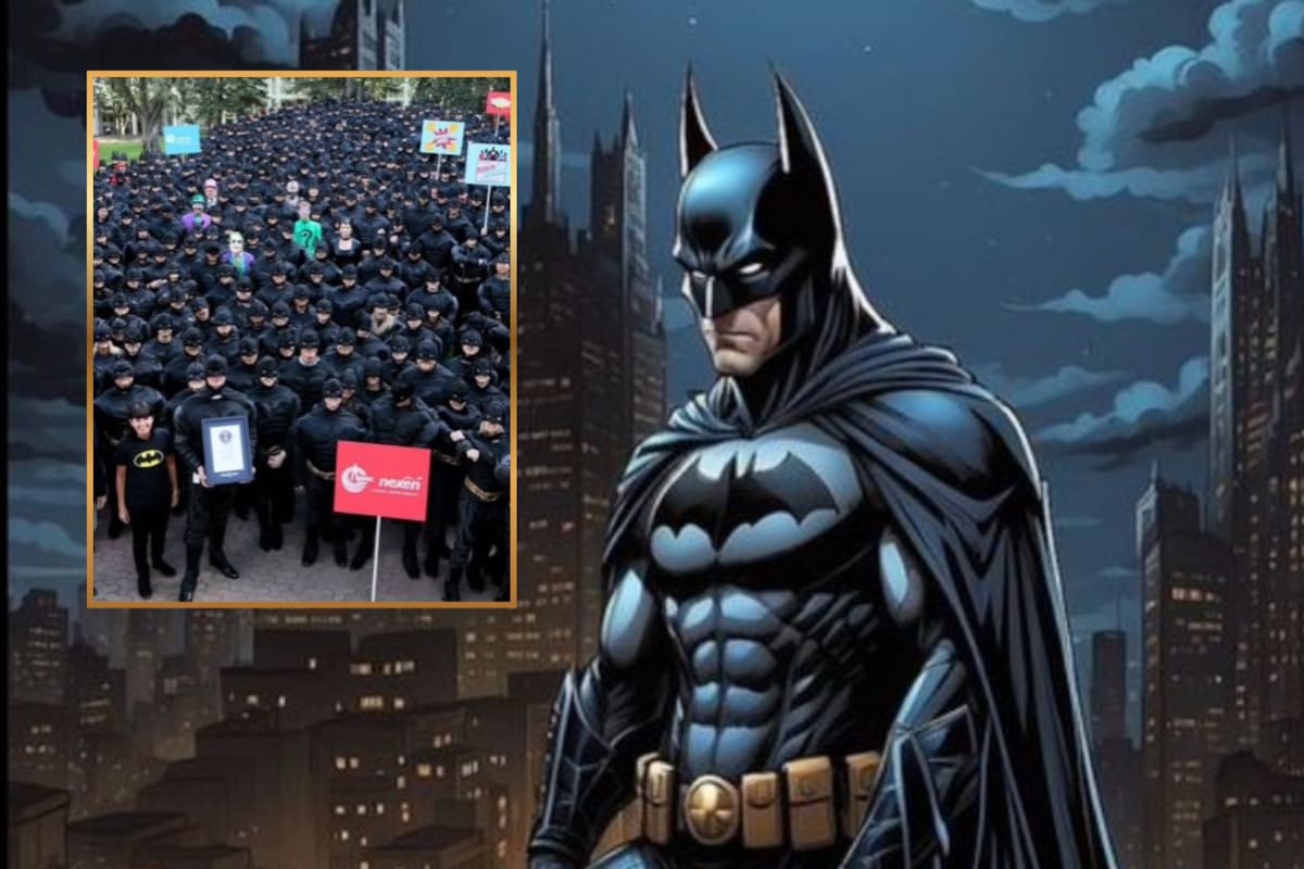 Más de 500 personas rompen récord al salir disfrazadas del superhéroe Batman