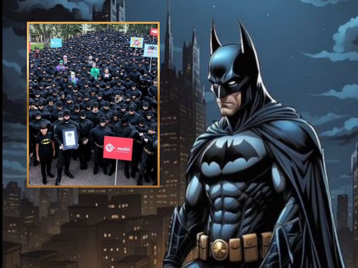 Más de 500 personas rompen récord al salir disfrazadas del superhéroe Batman