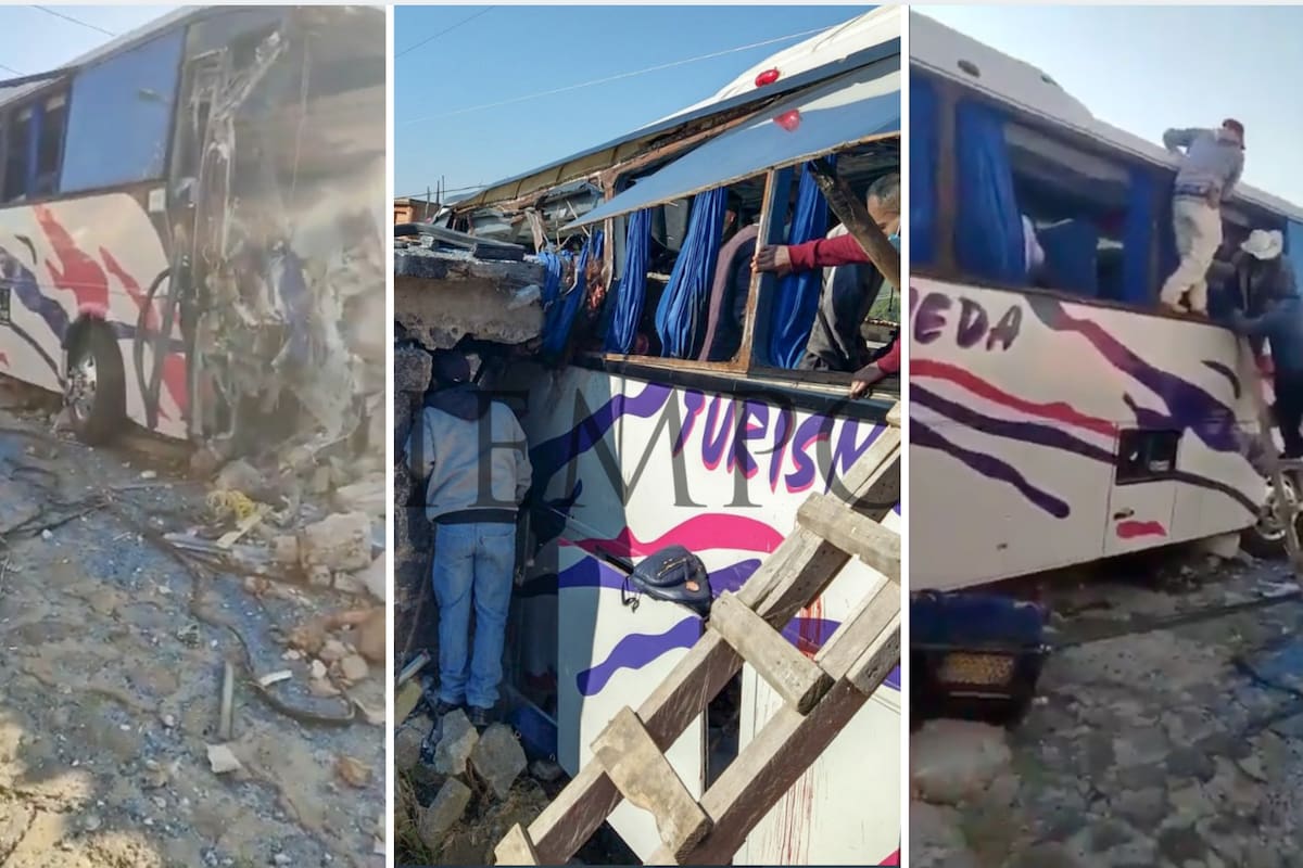 Accidente en Joquicingo: Autobús se estrella con casa; 5 muertos y 30 heridos en Edomex