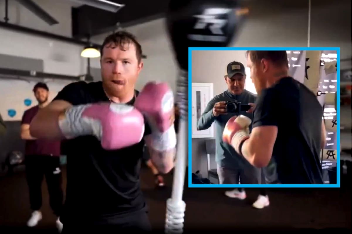 VIDEO: ‘Canelo’ asusta a camarógrafo con golpearlo y todos se ríen