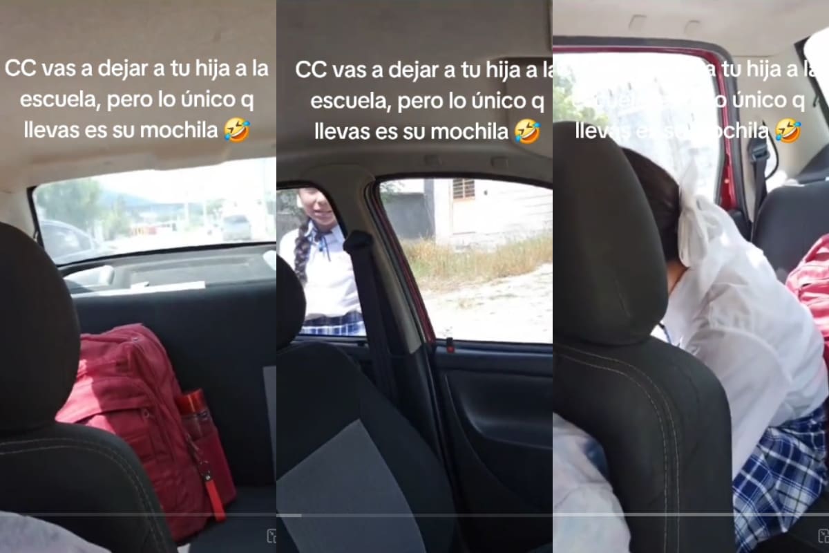 Madre OLVIDA a su hija: se da cuenta que sólo llevaba su mochila en los asientos traseros del auto