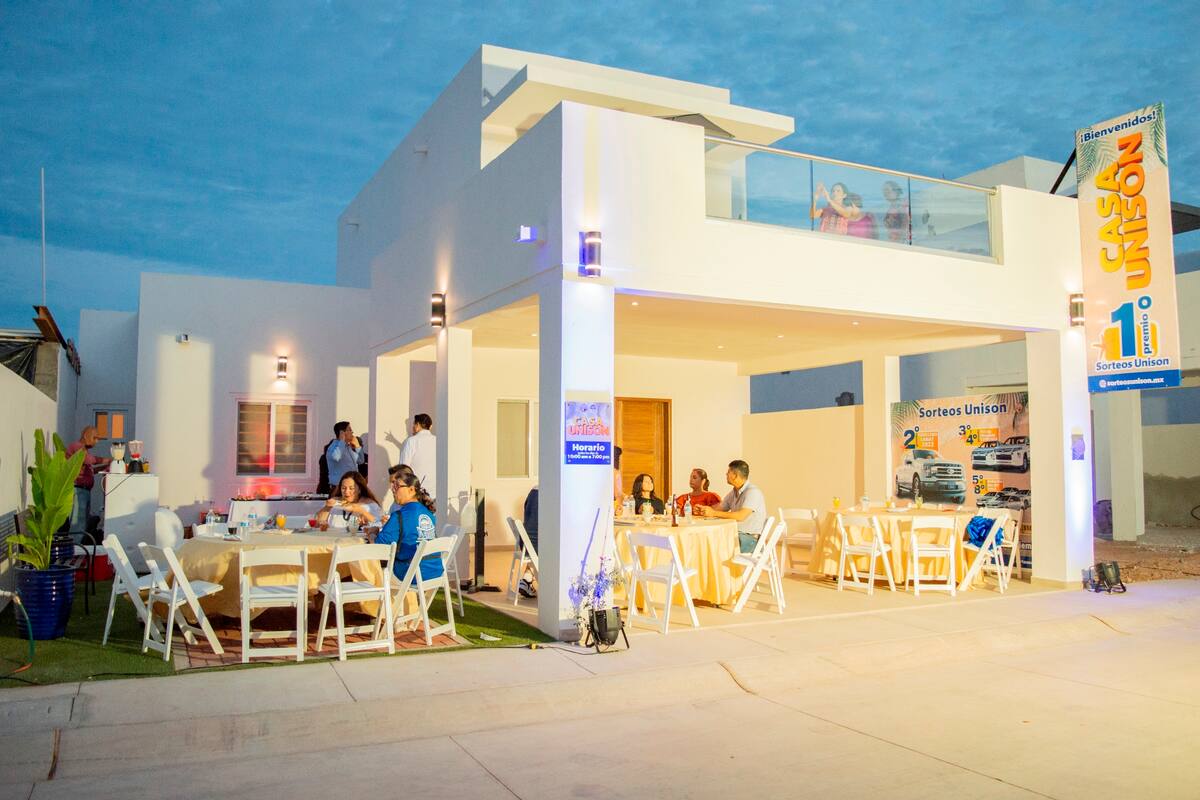 Hacen “Open House” de la Casa Unison, la que se rifará en el sorteo 124