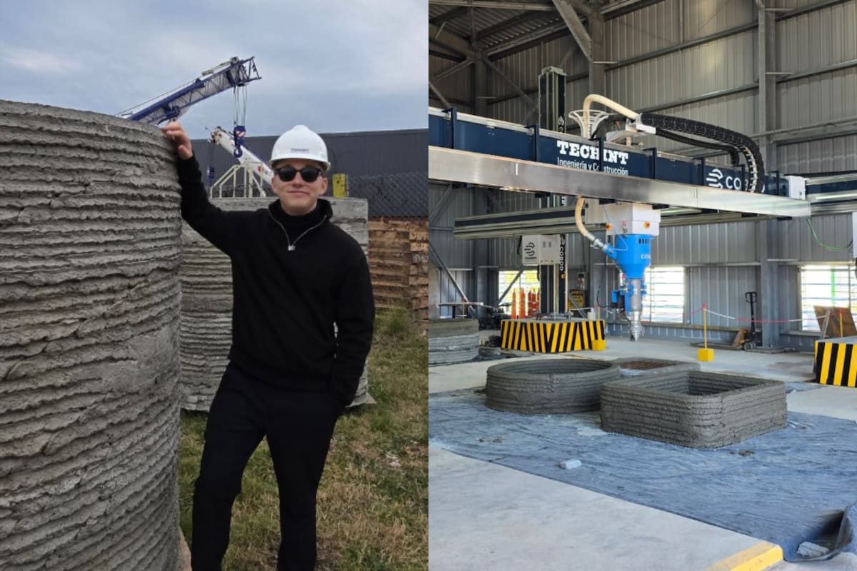 Casas de hormigón hechas en 48 horas con impresión 3D marcan un nuevo rumbo en la construcción, prometen ahorro económico, menor esfuerzo físico y una reorganización del trabajo en el sector